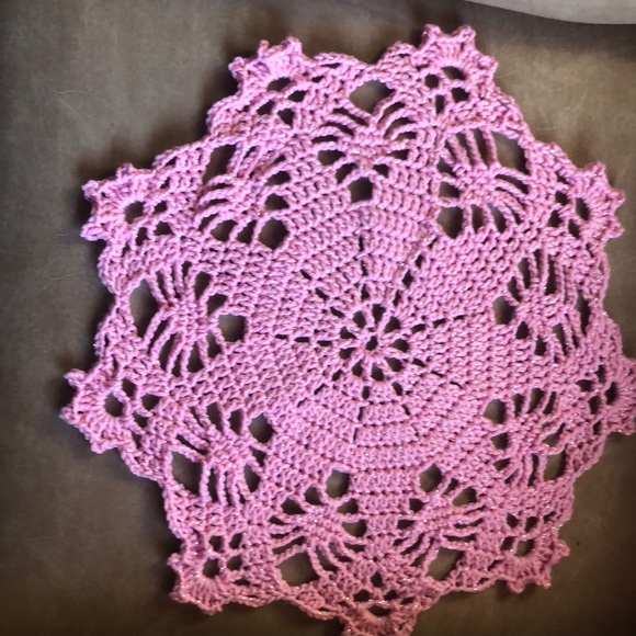 Hobby Lobby Other New Hand Crocheted Blingy Pink Doilies Poshmark